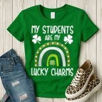 My Students Are My Lucky Charms Teacher St Patricks Day Women's T-Shirt thumb 3