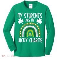 My Students Are My Lucky Charms Teacher St Patricks Day Kids Long Sleeve Shirt thumb 0