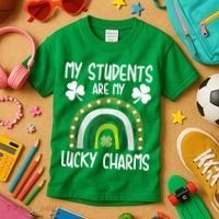 My Students Are My Lucky Charms Teacher St Patricks Day Kids T-Shirt thumb 3