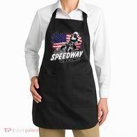 Motorcycle Speedway American Flag Flat Track Race Apron thumb 2