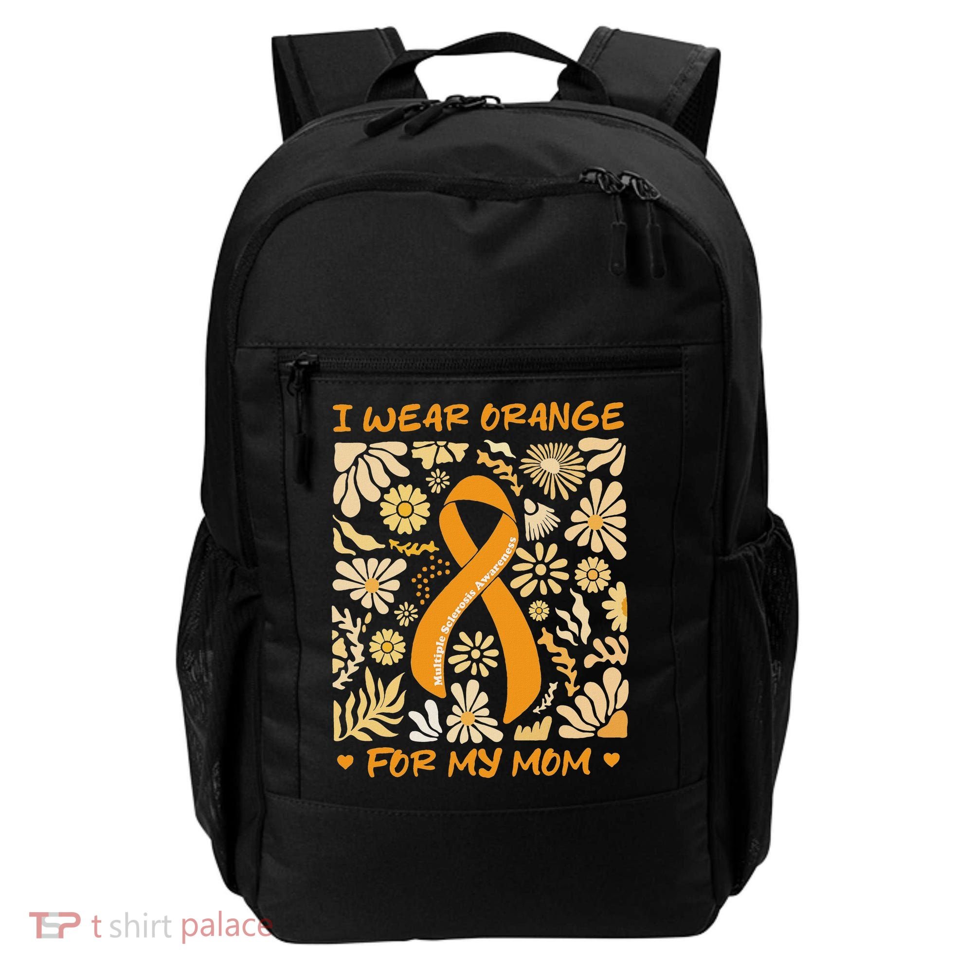 Multiple Sclerosis Awareness I Wear Orange Backpack