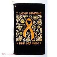 Multiple Sclerosis Awareness I Wear Orange Golf Towel thumb 0