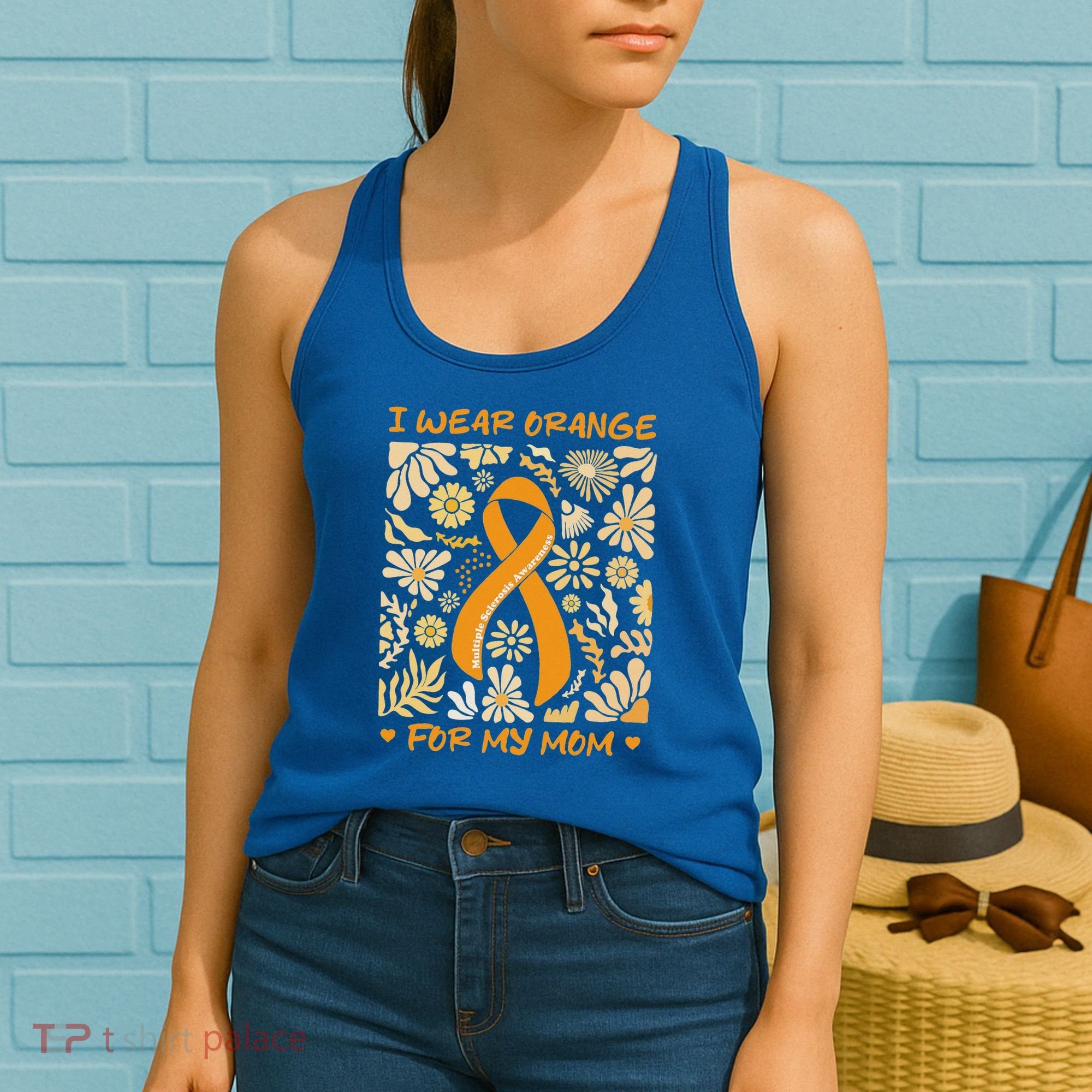 Multiple Sclerosis Awareness I Wear Orange Women's Tank Top