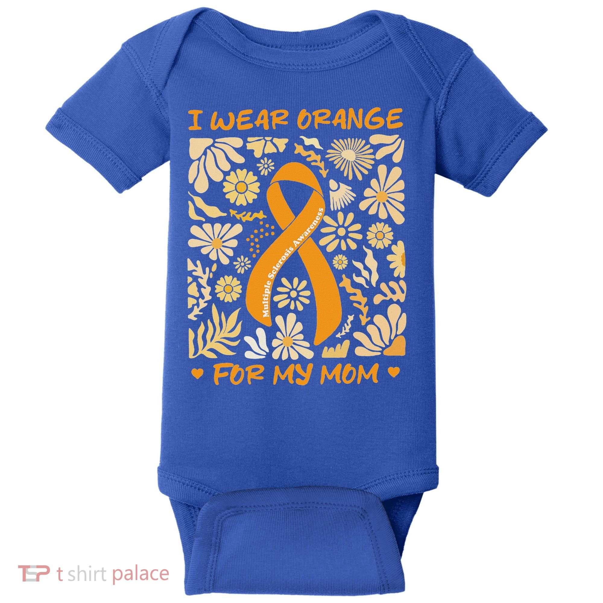 Multiple Sclerosis Awareness I Wear Orange Baby Bodysuit