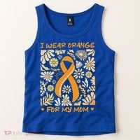 Multiple Sclerosis Awareness I Wear Orange Tank Top thumb 2