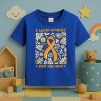 Multiple Sclerosis Awareness I Wear Orange Toddler T-Shirt thumb 3