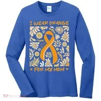 Multiple Sclerosis Awareness I Wear Orange Women's Long Sleeve Shirt thumb 0