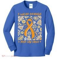 Multiple Sclerosis Awareness I Wear Orange Kids Long Sleeve Shirt thumb 0