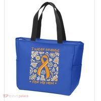 Multiple Sclerosis Awareness I Wear Orange Tote Bag thumb 3