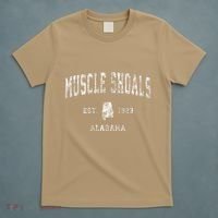 Muscle Shoals Alabama Al Vintage Athletic Sports T-Shirt thumb 5