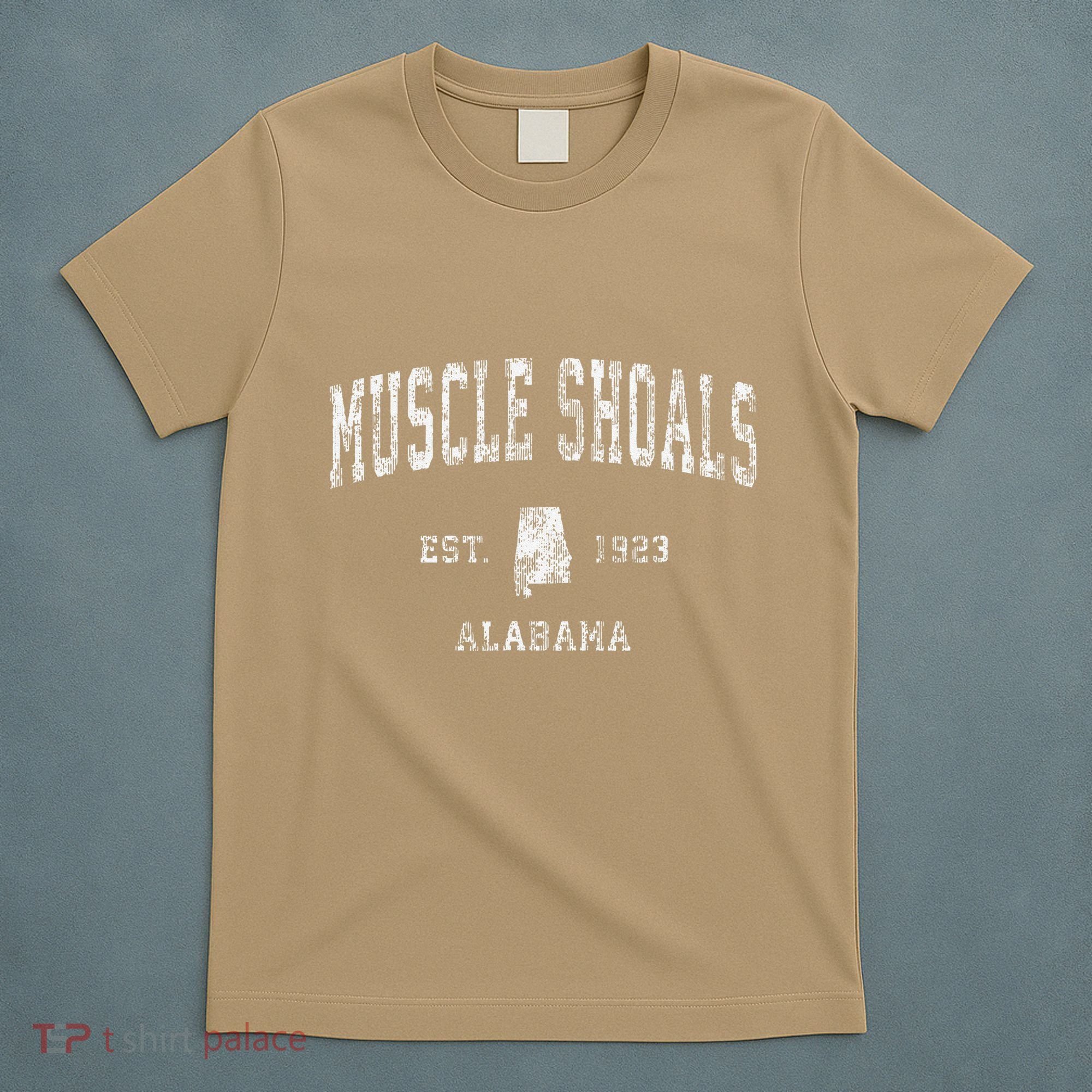 Muscle Shoals Alabama Al Vintage Athletic Sports T-Shirt