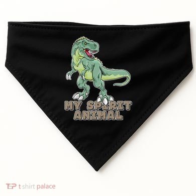 My Spirit Animal Is A T Rex USA-Made Doggie Bandana