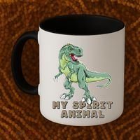 My Spirit Animal Is A T Rex Coffee Mug thumb 2