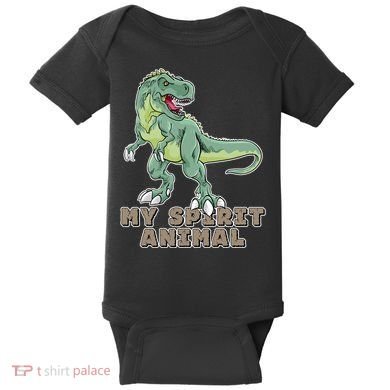 My Spirit Animal Is A T Rex Baby Bodysuit
