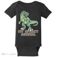 My Spirit Animal Is A T Rex Baby Bodysuit thumb 0
