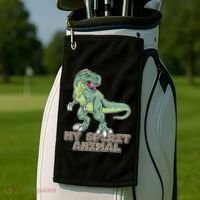 My Spirit Animal Is A T Rex Golf Towel thumb 2