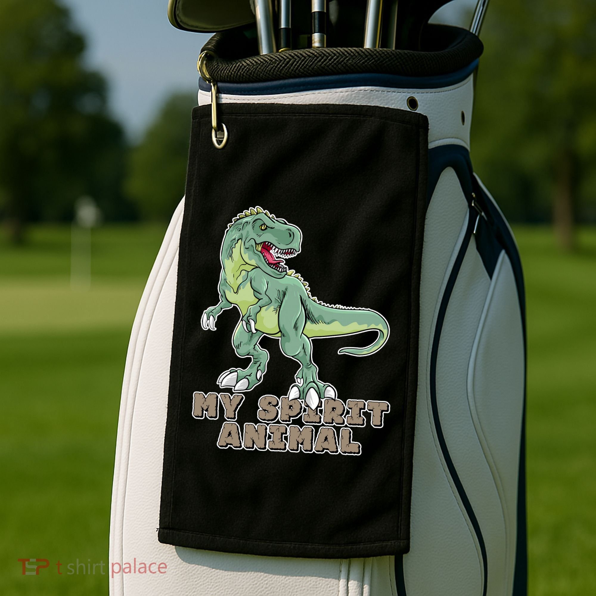 My Spirit Animal Is A T Rex Golf Towel