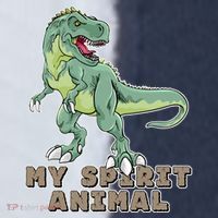 My Spirit Animal Is A T Rex Sport-Tek Competitor United Soccer Jersey thumb 4