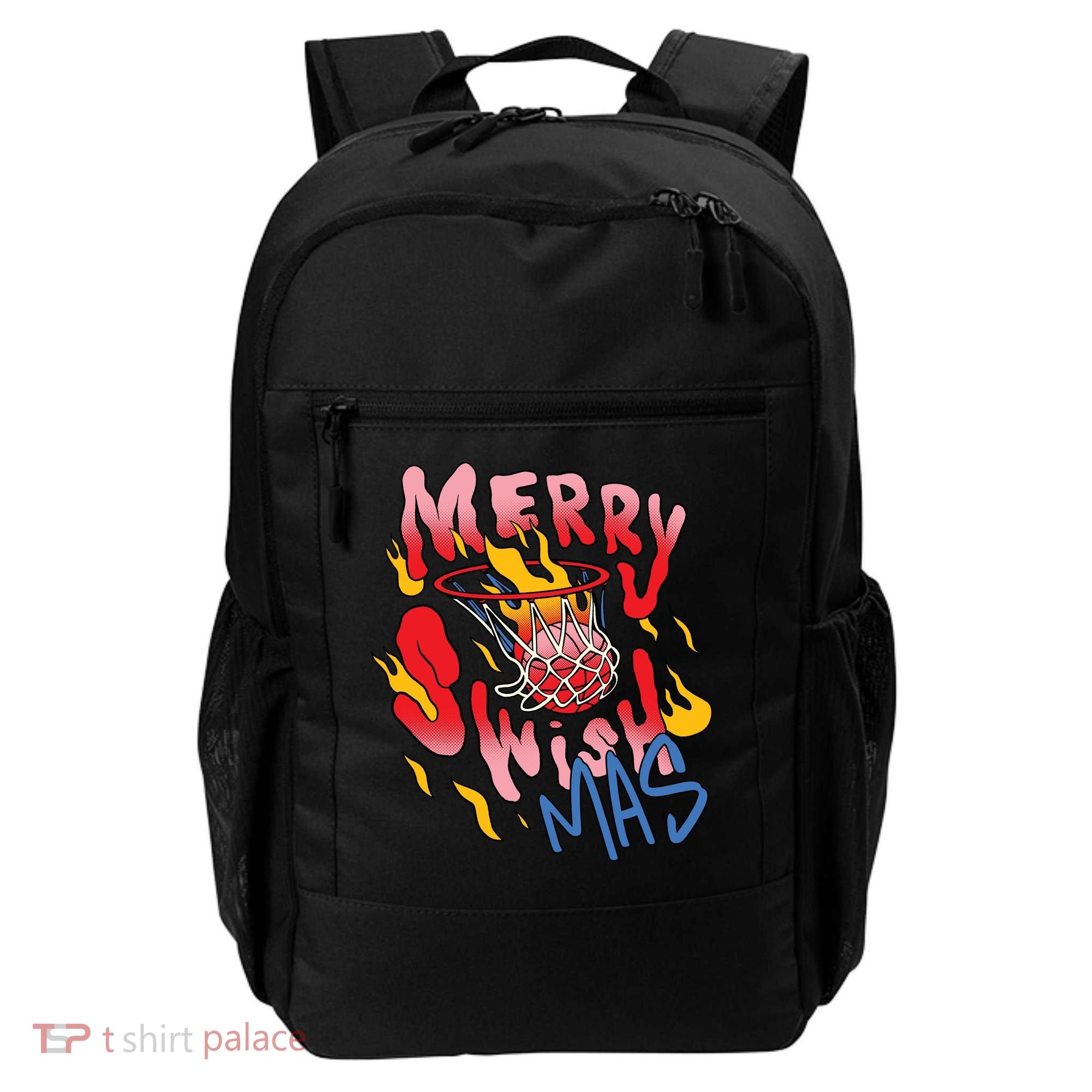Merry Swishmas Basketball Backpack