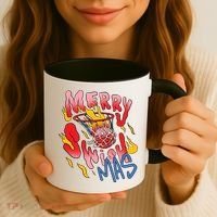 Merry Swishmas Basketball Coffee Mug thumb 3