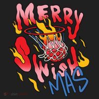 Merry Swishmas Basketball Beanie thumb 2