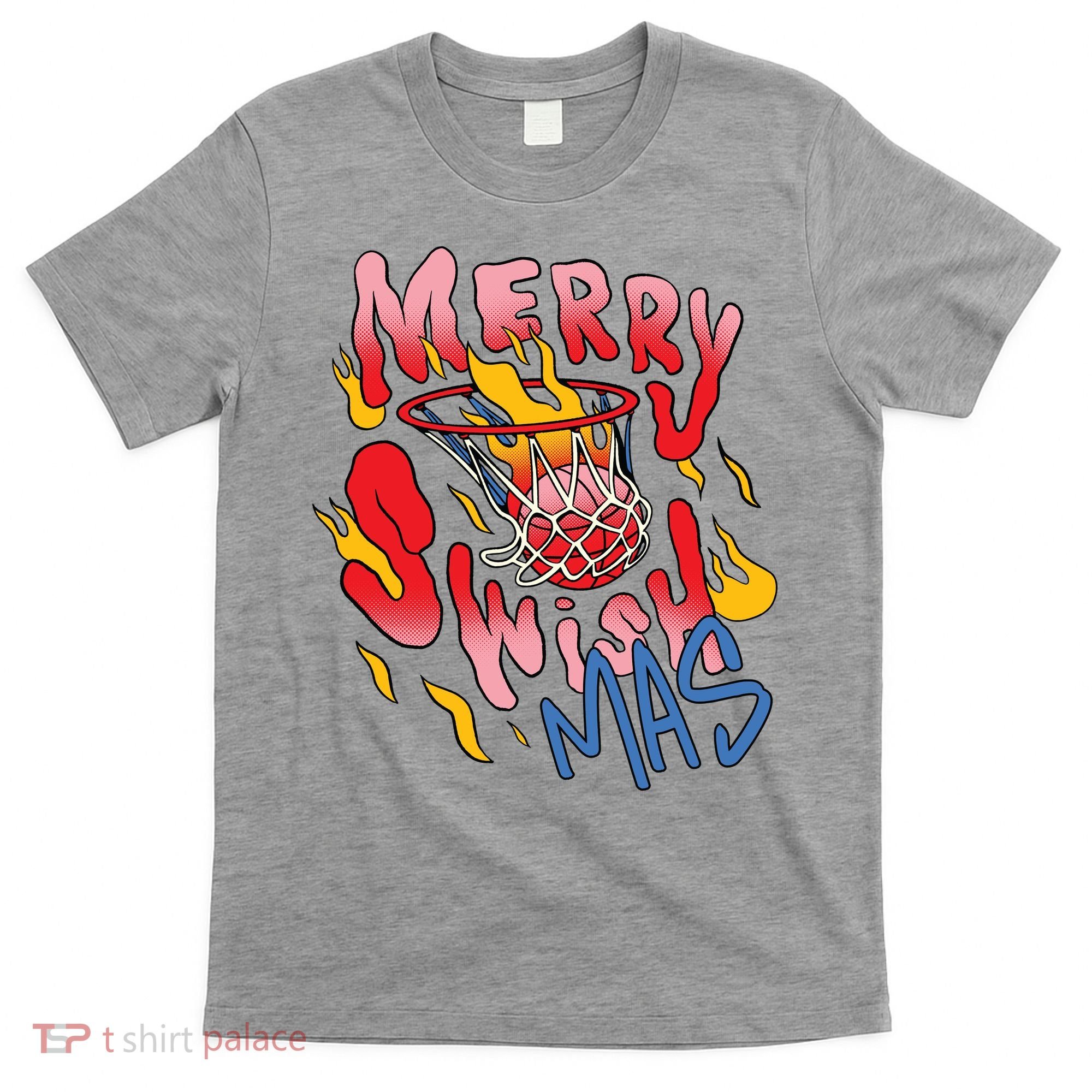 Merry Swishmas Basketball T-Shirt