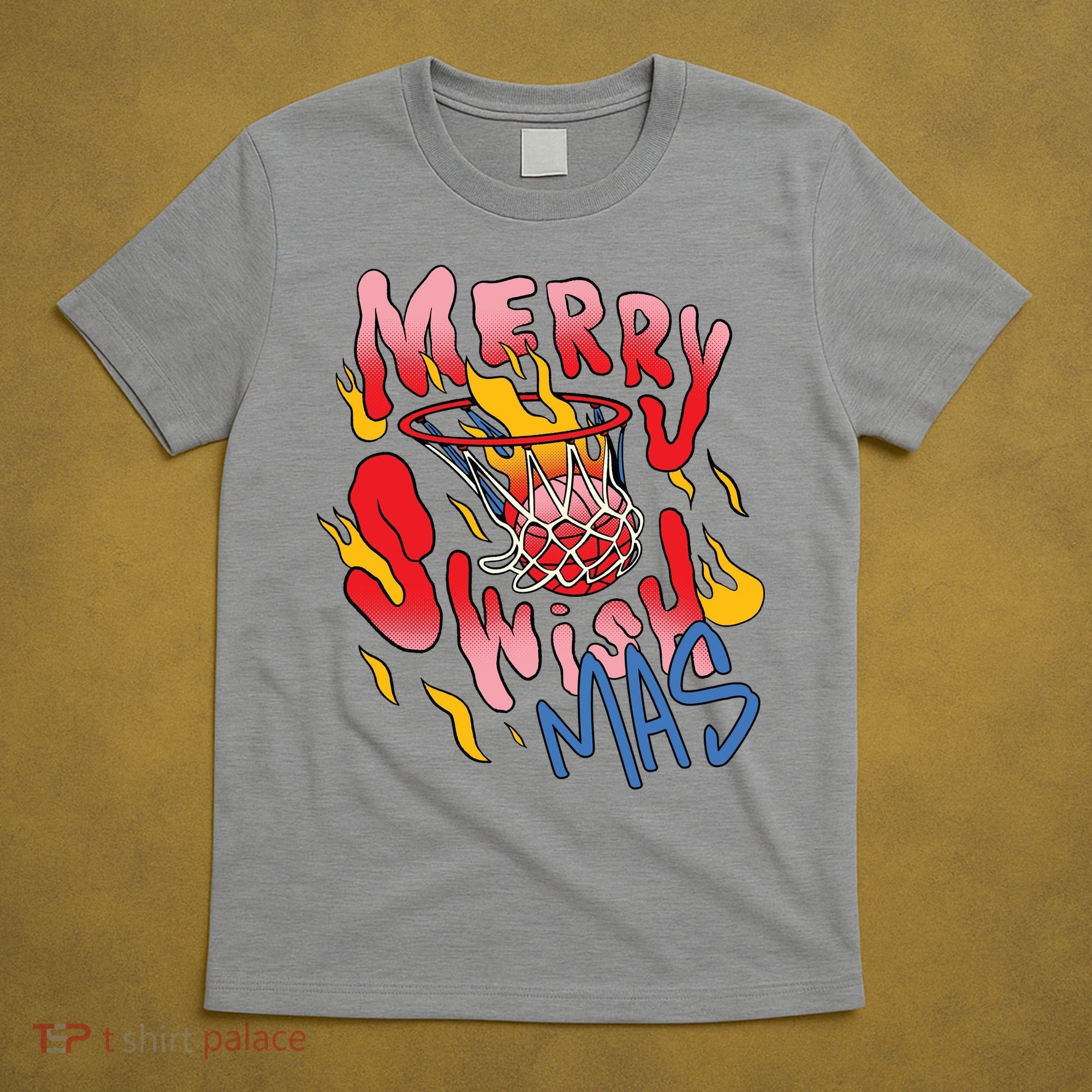 Merry Swishmas Basketball T-Shirt