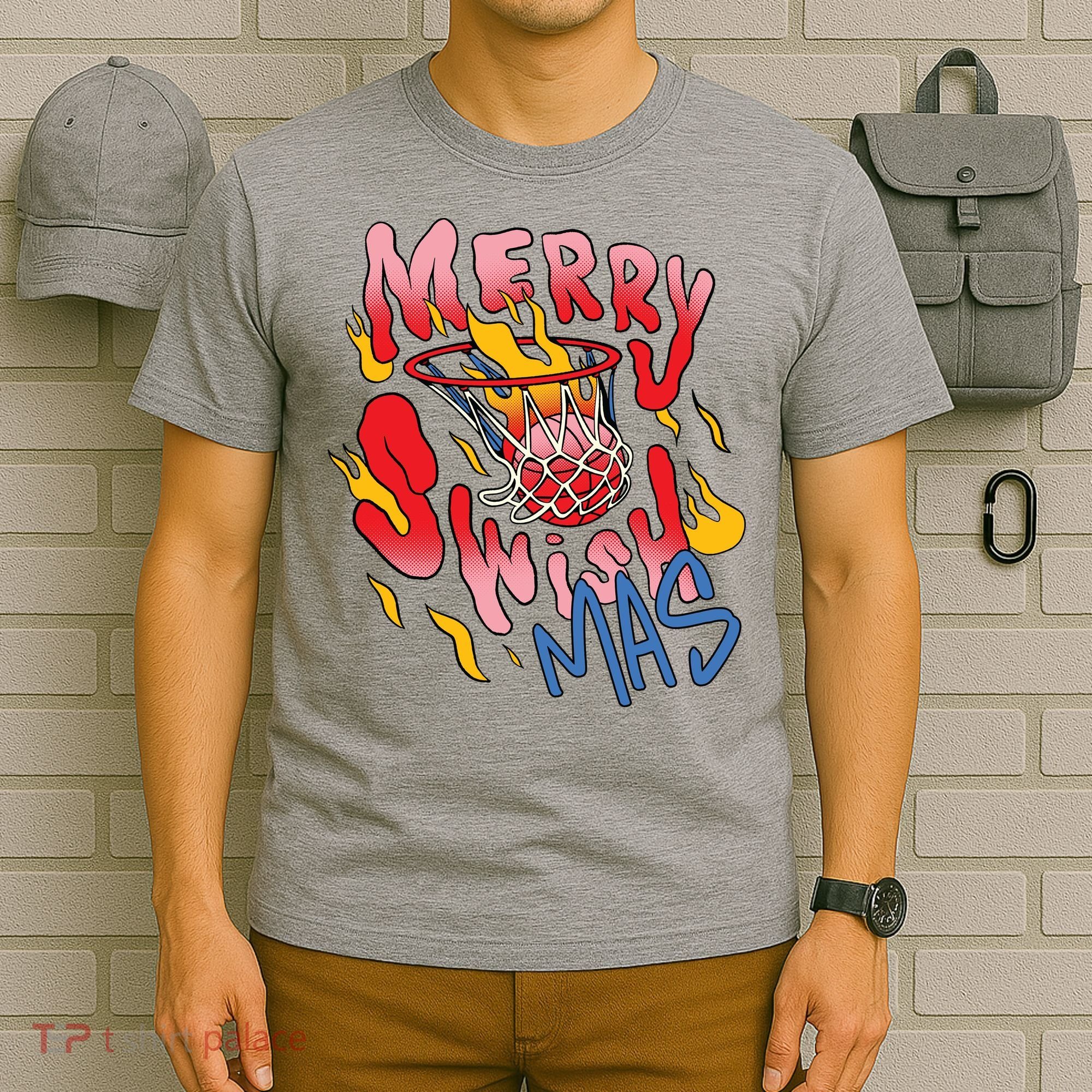 Merry Swishmas Basketball T-Shirt