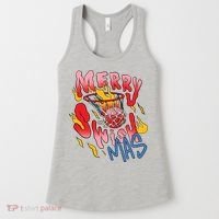 Merry Swishmas Basketball Women's Tank Top thumb 0