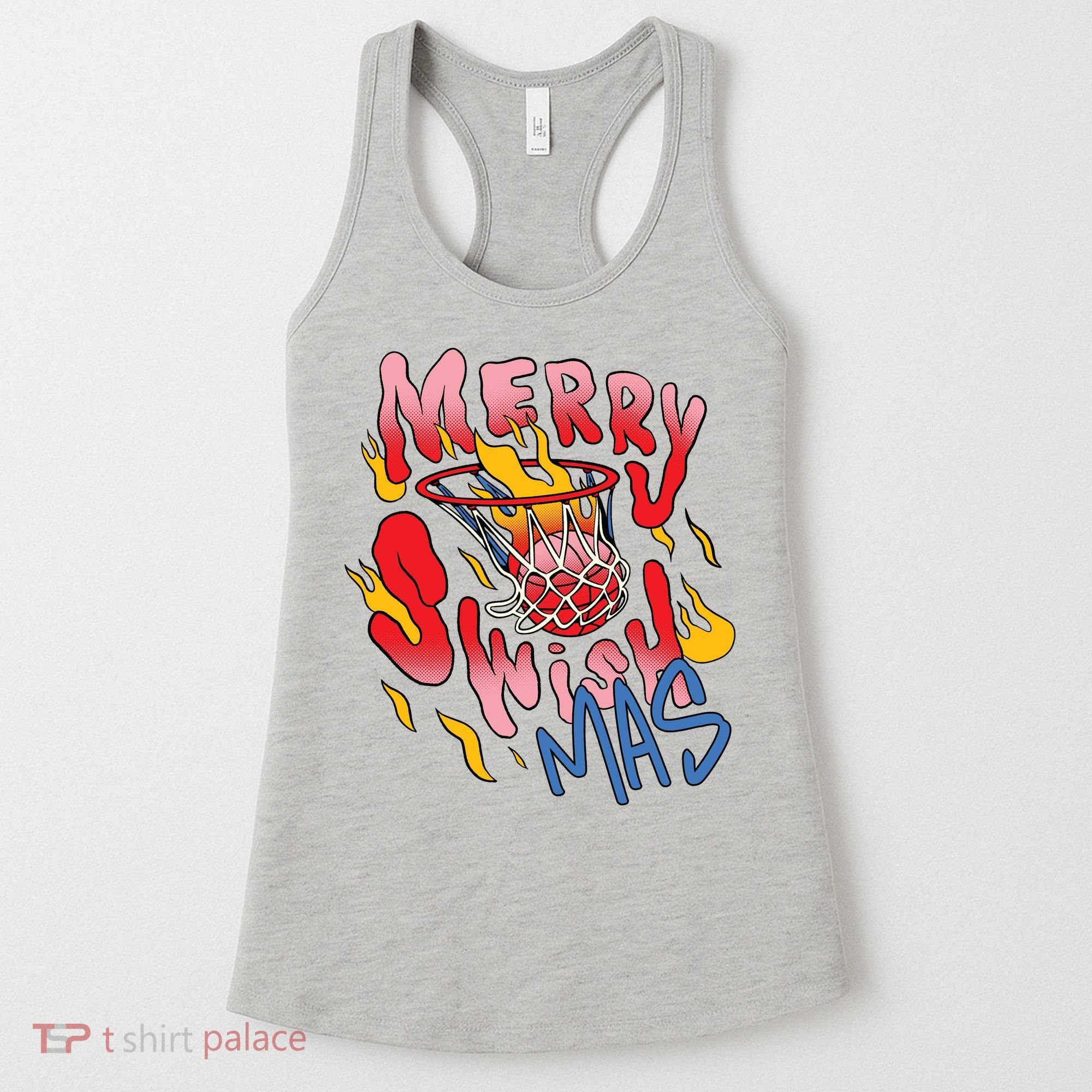 Merry Swishmas Basketball Women's Tank Top