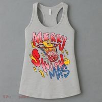 Merry Swishmas Basketball Women's Tank Top thumb 3