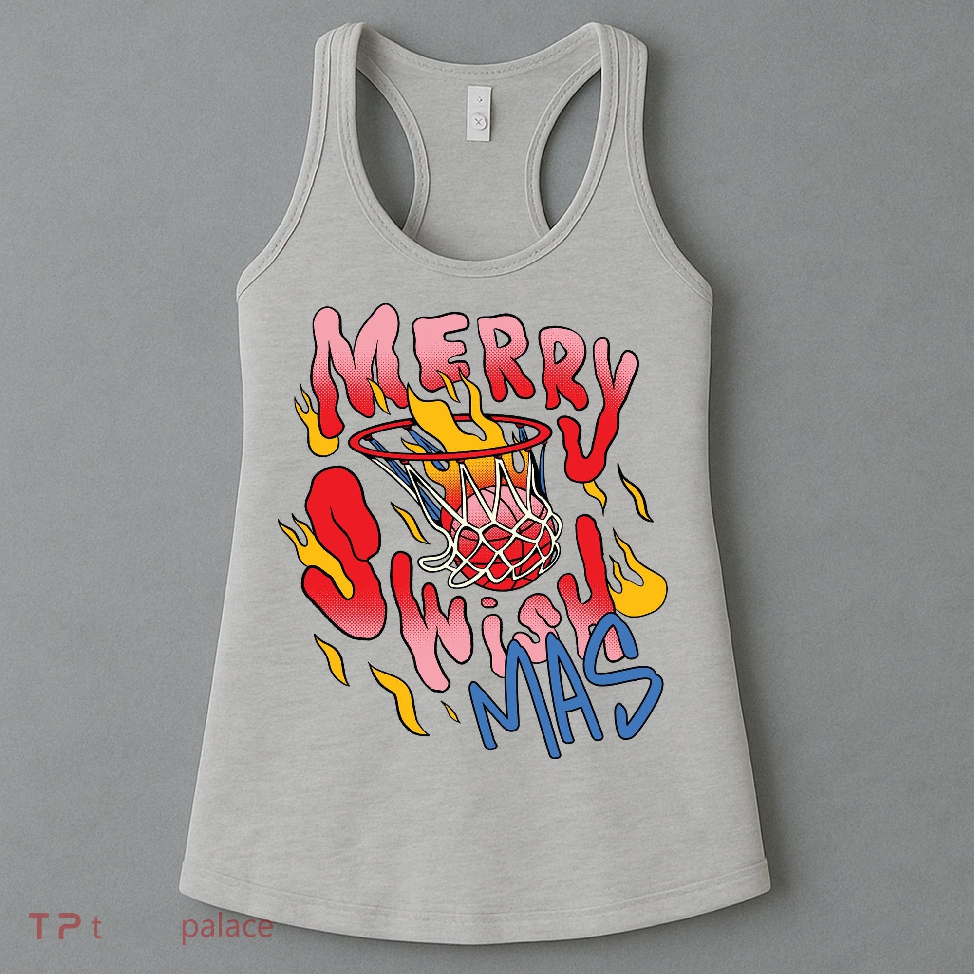Merry Swishmas Basketball Women's Tank Top