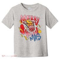 Merry Swishmas Basketball Toddler T-Shirt thumb 0