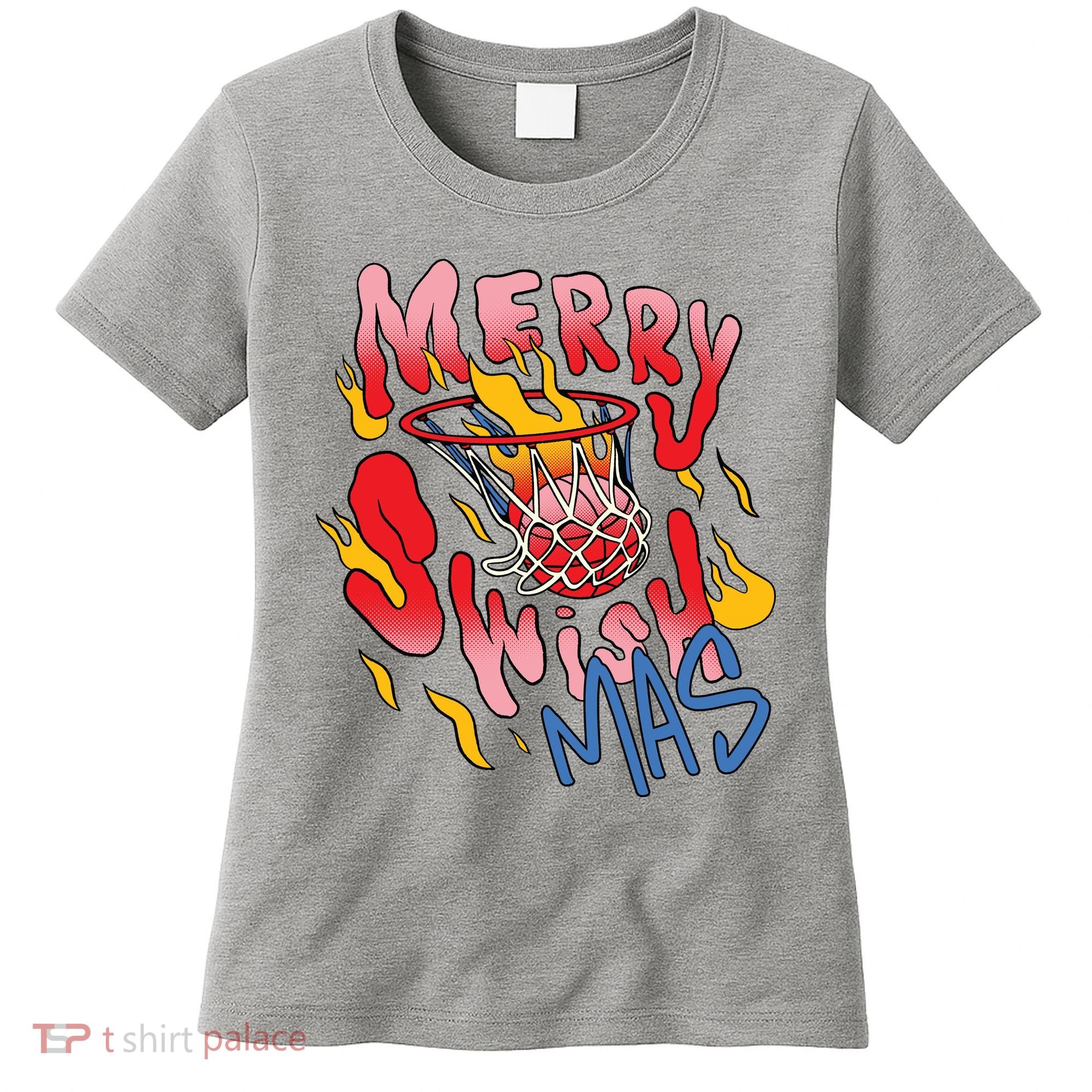 Merry Swishmas Basketball Women's T-Shirt