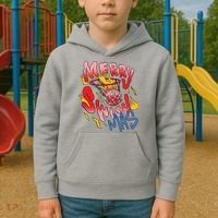 Merry Swishmas Basketball Kids Hoodie thumb 2