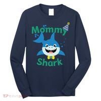 Mommy Shark Birthday Party Matching Family Long Sleeve Shirt thumb 0