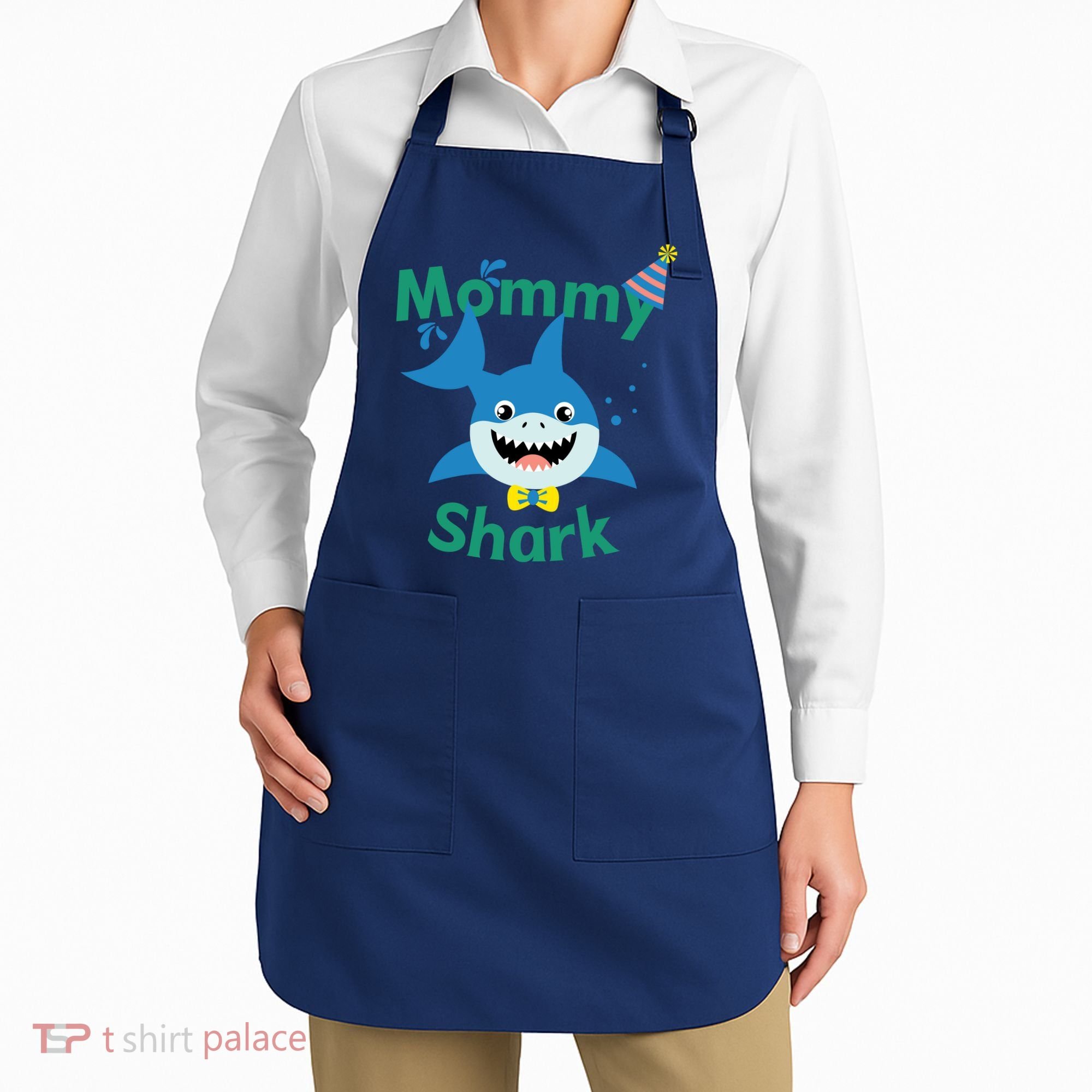 Mommy Shark Birthday Party Matching Family Apron