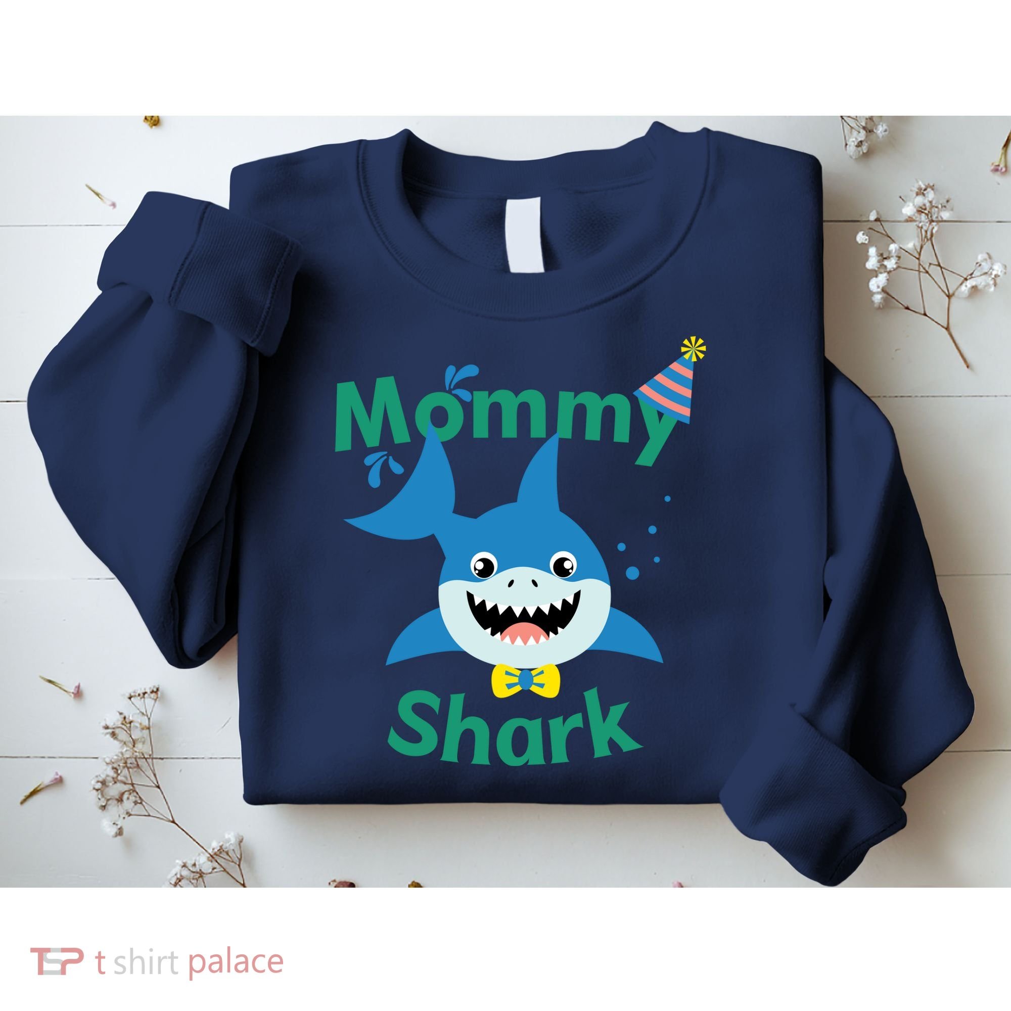 Mommy Shark Birthday Party Matching Family Sweatshirt