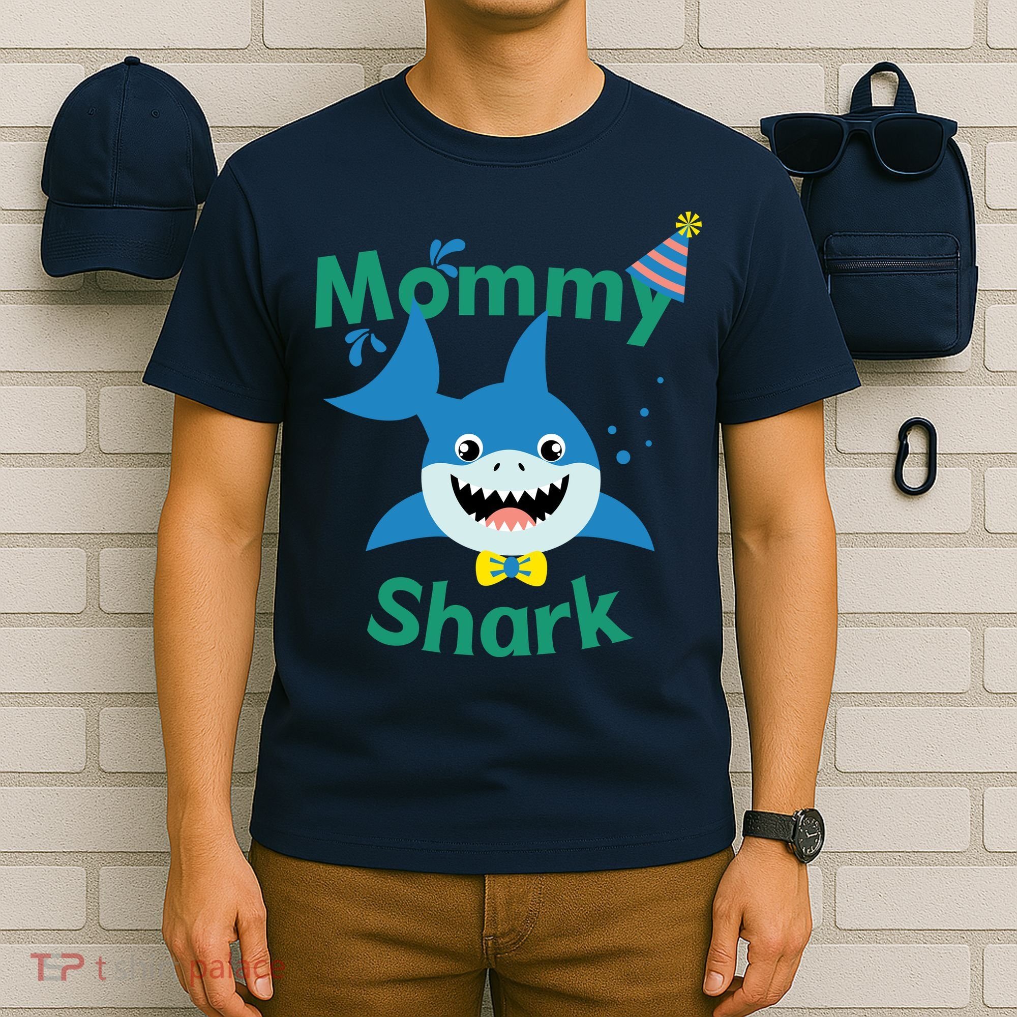 Mommy Shark Birthday Party Matching Family T-Shirt