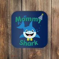 Mommy Shark Birthday Party Matching Family Coaster thumb 0