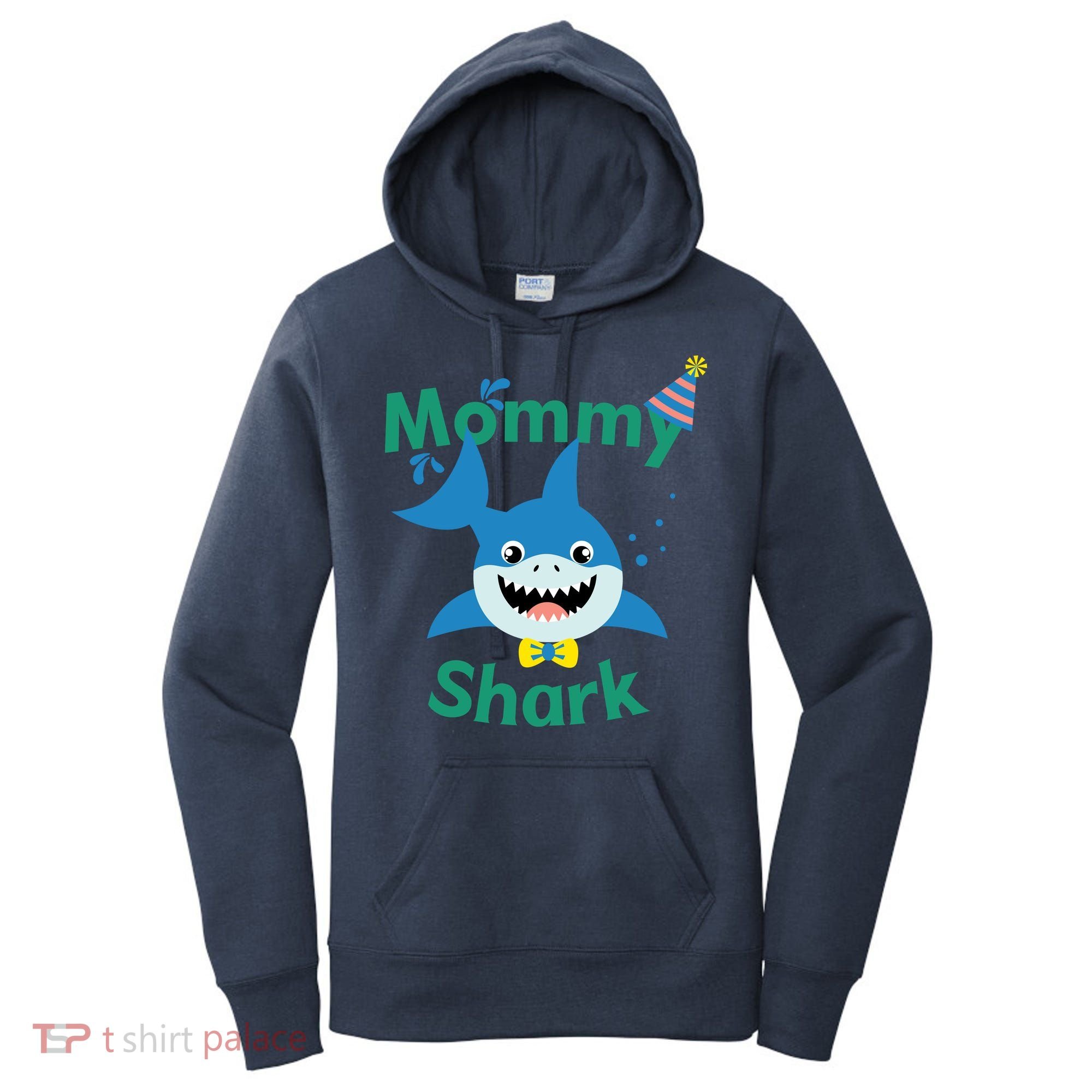 Mommy Shark Birthday Party Matching Family Women's Hoodie