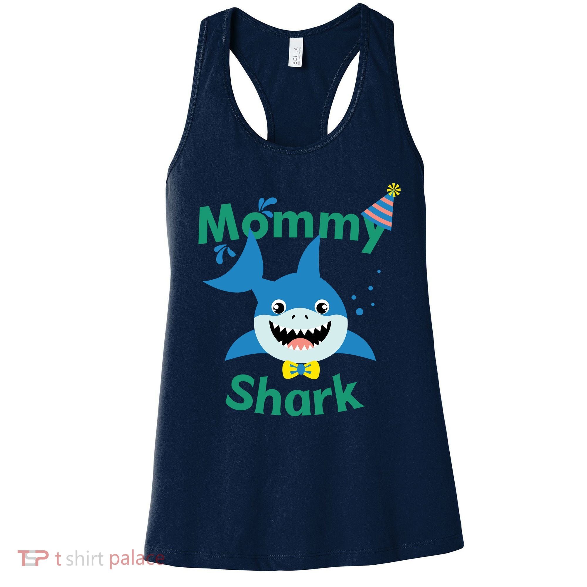 Mommy Shark Birthday Party Matching Family Women's Tank Top