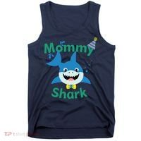 Mommy Shark Birthday Party Matching Family Tank Top thumb 0