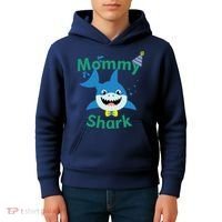 Mommy Shark Birthday Party Matching Family Kids Hoodie thumb 4