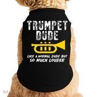 Marching School Band Funny Trumpet Doggie Tank thumb 0