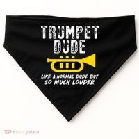Marching School Band Funny Trumpet USA-Made Doggie Bandana thumb 0