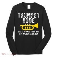 Marching School Band Funny Trumpet Long Sleeve Shirt thumb 0