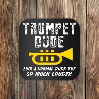 Marching School Band Funny Trumpet Coaster