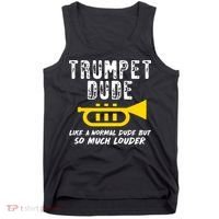 Marching School Band Funny Trumpet Tank Top thumb 0