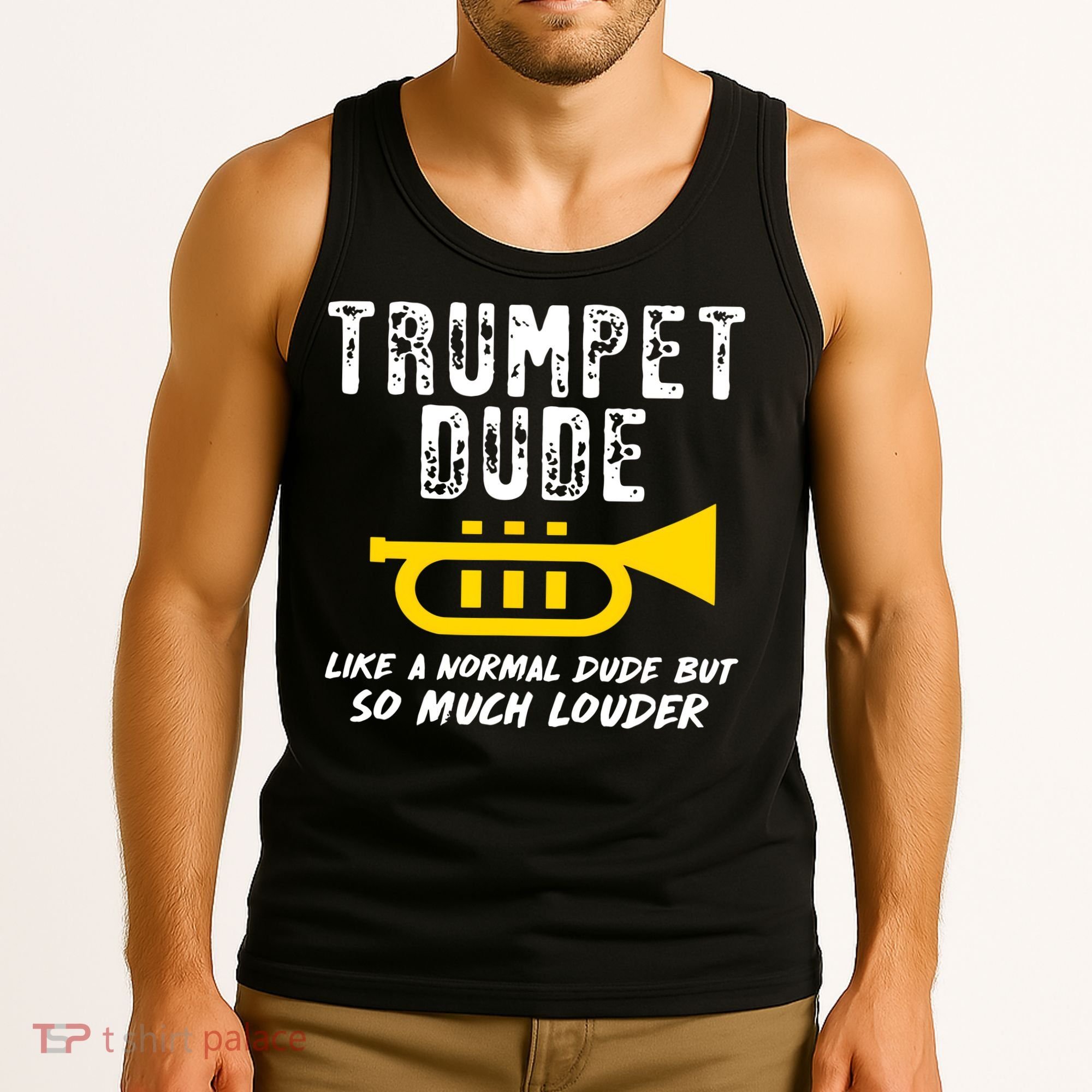 Marching School Band Funny Trumpet Tank Top